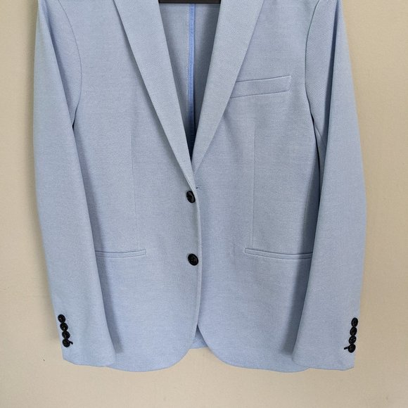 Zara Mens Blazer Baby Blue NEW - Picture 2 of 5